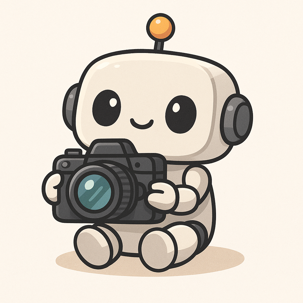 cute robot with a camera