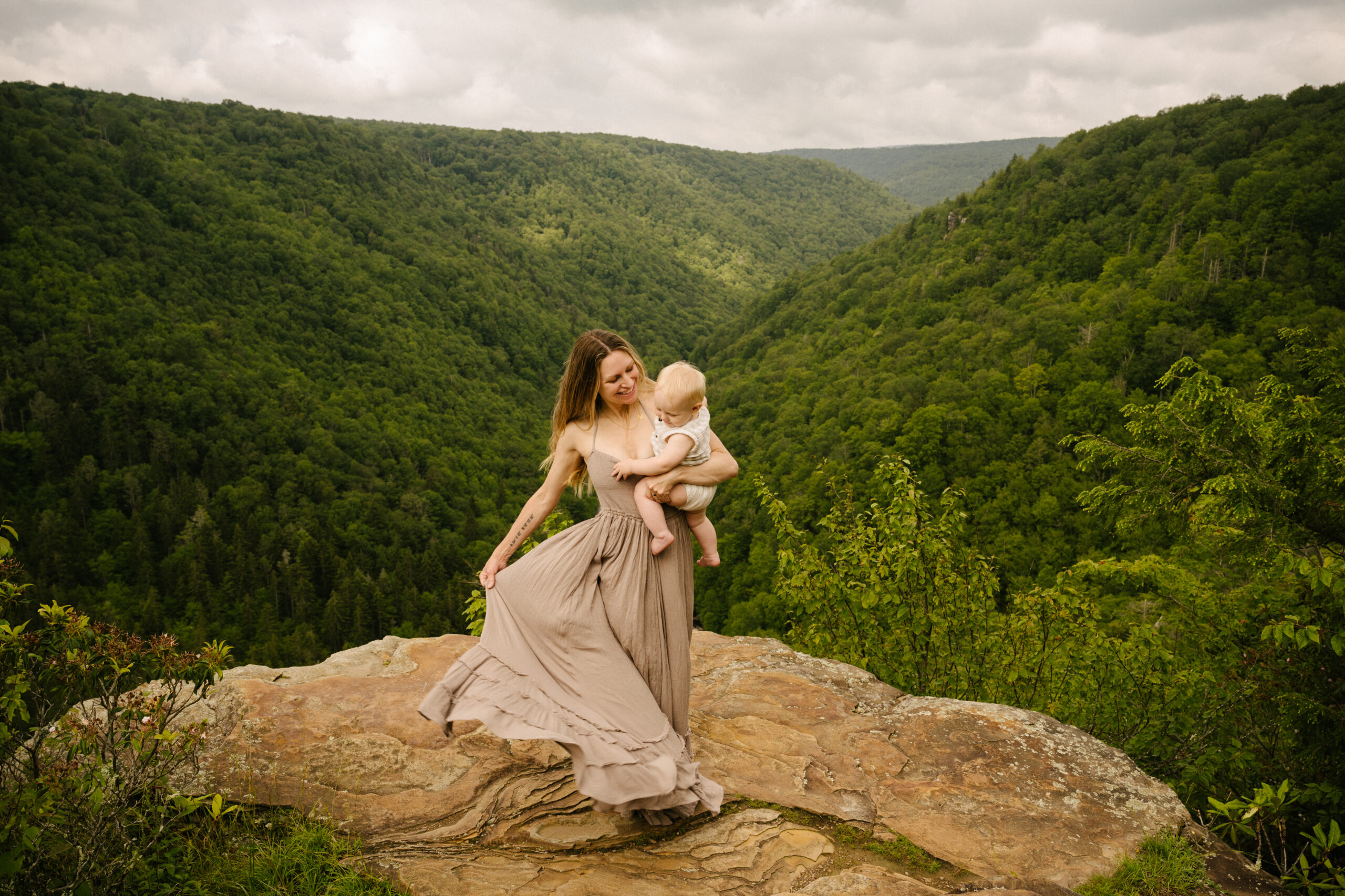 Baby Lake and I in Blackwater Falls